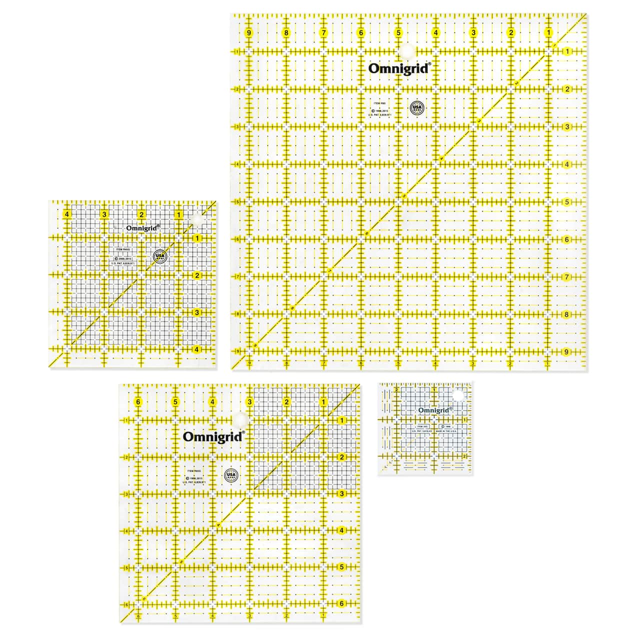 Omnigrid® Square Quilter's Ruler Combo Pack, 4ct.